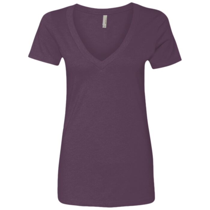 Women’s CVC Short Sleeve Deep V Thumbnail
