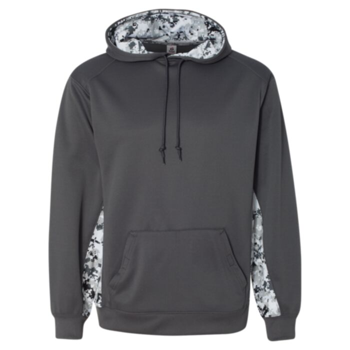 Digital Camo Colorblock Performance Fleece Hooded Sweatshirt Thumbnail