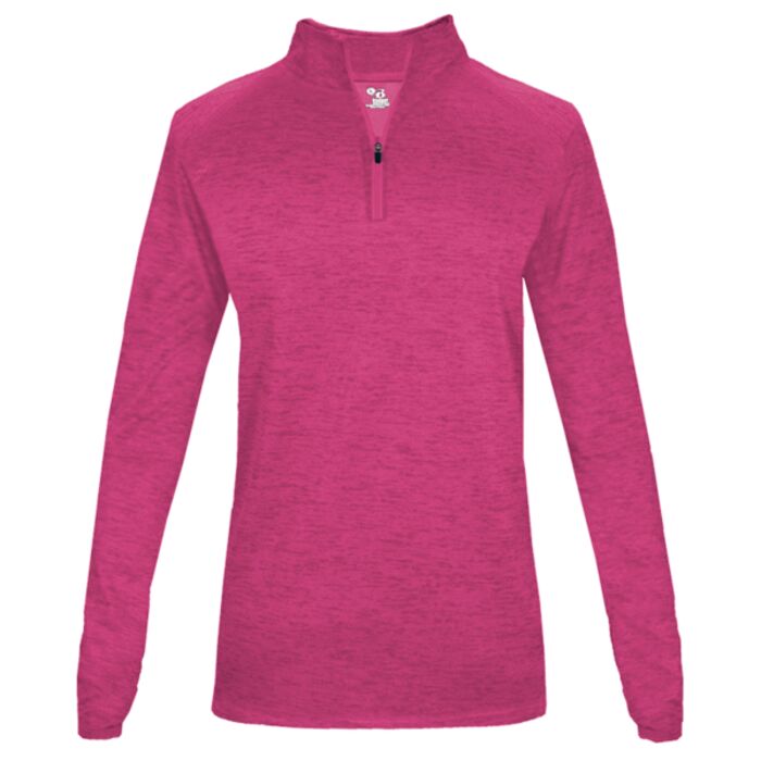 Ladies Tonal Blend Quarter Zip Thumbnail
