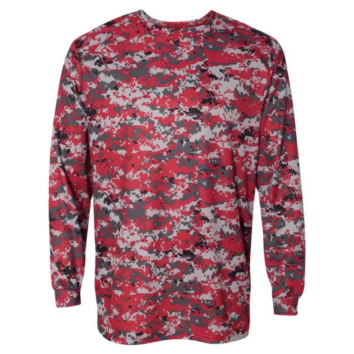 Digital Camo Long Sleeve T-Shirt Thumbnail