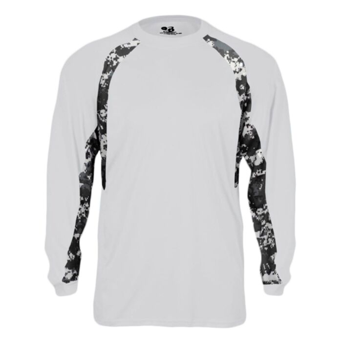 Digital Camo Hook Long Sleeve T-Shirt Thumbnail