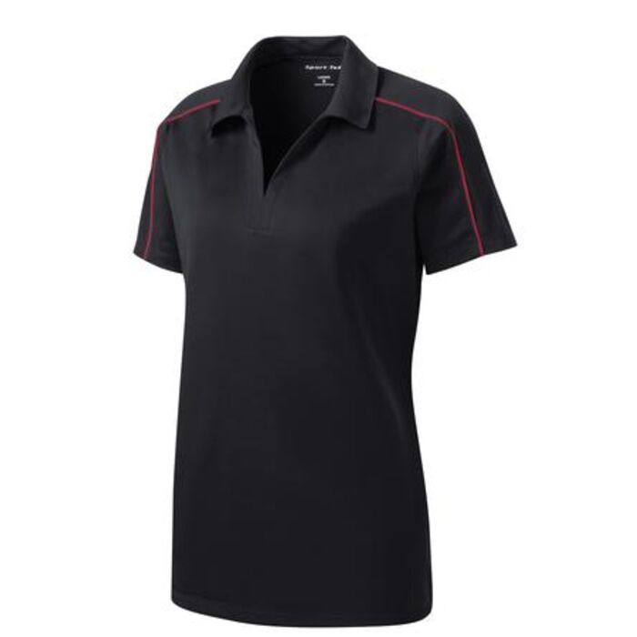 Ladies MicroPique Sport Wick Piped Polo Thumbnail