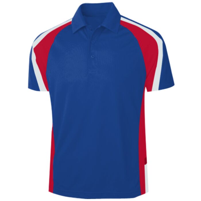 Mens Tricolor MicroPique Sport Wick Polo Thumbnail