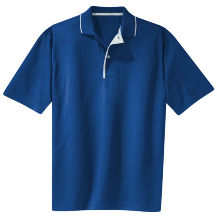 Mens Dri-Mesh Polo with Tipped Collar and Piping Thumbnail