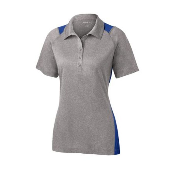 Ladies Heather Colorblock Contender Polo Thumbnail
