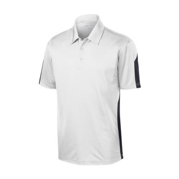 Mens PosiCharge Active Textured Colorblock Polo Thumbnail